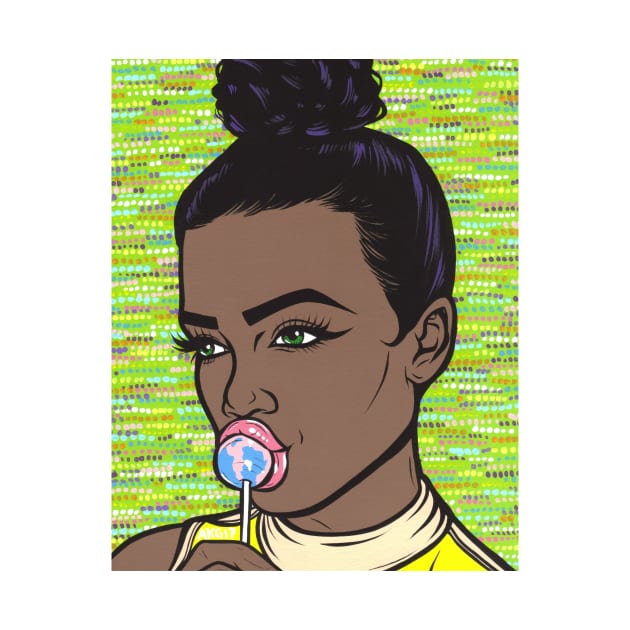 Lollipop Comic Girl by turddemon