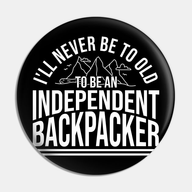 Backpacker Adventurer Traveler Pin by Toeffishirts