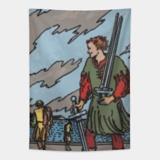 Tarot Card = Five of Swords Tapestry