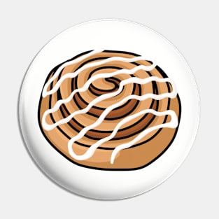 Iced Cinnamon Swirl Cute Illustration Pin