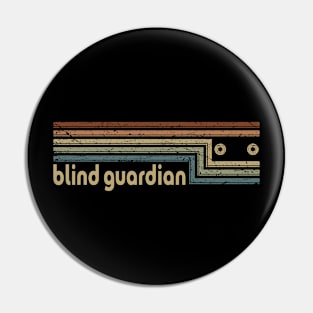 Blind Guardian Cassette Stripes Pin