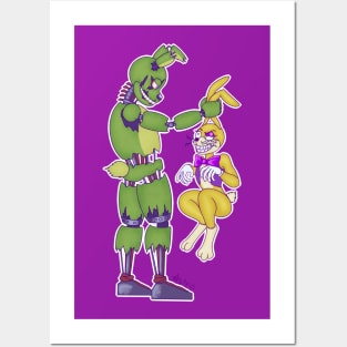 Model GT - Fnaf x Mega Man Glitchtrap Art Print for Sale by