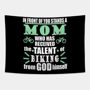 Gift Mom Mother's Day Bike Tour Biking Bicycle Tapestry