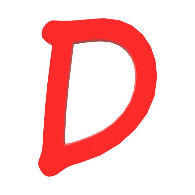 Letter D by CDUS