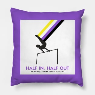 HIHO Logo (Nonbinary flag) Pillow