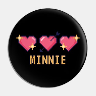 Minnie Pixel Heart Valentine (G)I-dle Pin