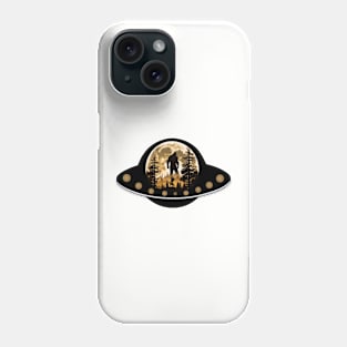 Bigfoot Sasquatch UFO Hunter Dog T Shirt Stickers Phone Case