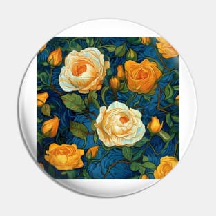 Van Gogh Roses Pattern 6 Pin