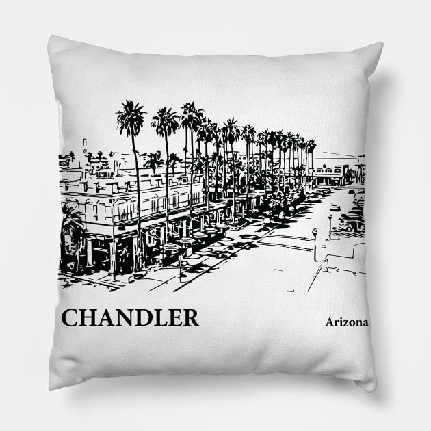 Chandler - Arizona Pillow by Lakeric