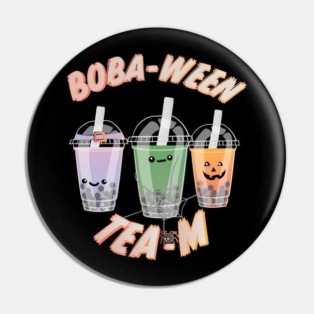 Boba Tea, Bubble Tea Halloween Team, Boba-ween Tea-m! Aesthetic Halloween design. Pin by YourGoods