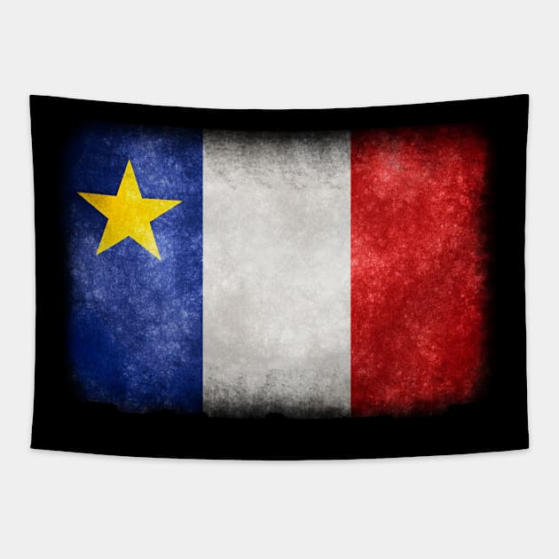 Acadie Acadian Flag Tapestry by AllWellia