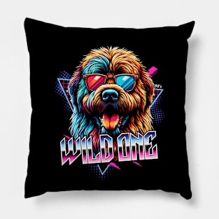 Wild One Bouvier des Flandres Dog Pillow