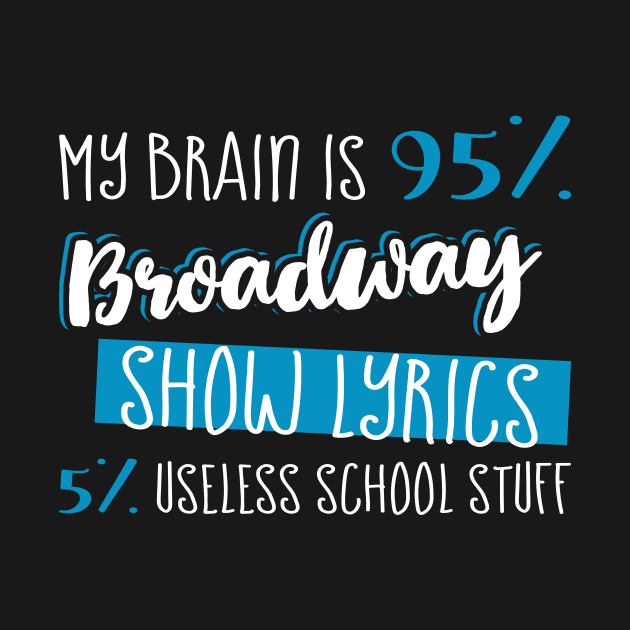 My Brain is 95% Broadway Show Lyrics 5% Useless School Stuff by celeryprint