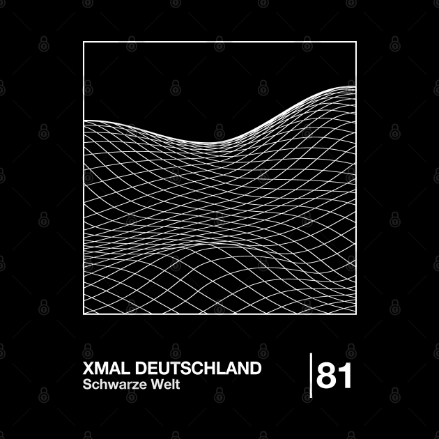 Xmal Deutschland / Minimalist Style Graphic Design by saudade