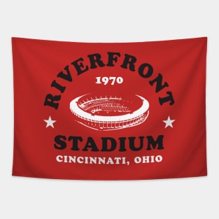 Riverfront Stadium 1970 Cincinnati Ohio Reds Bengals Tapestry