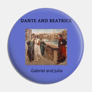 Dante and Beatrice as in Gabriel Inferno Pin