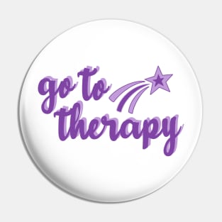 Go To Therapy Purple Shooting Star Pin