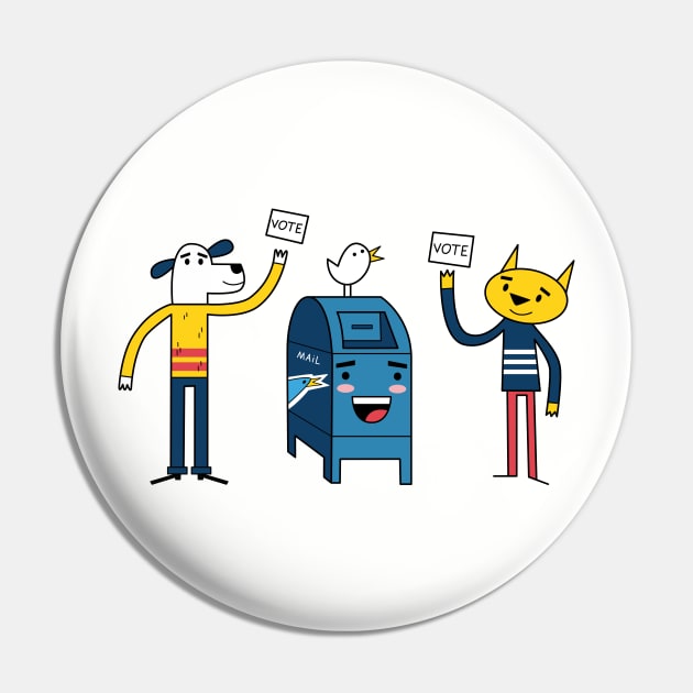 Pet Owners Vote Pin by Andy McNally
