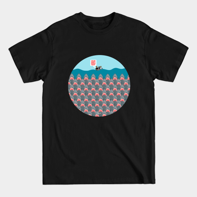 Discover Jaws Movie Boat and Sharks - Jaws - T-Shirt