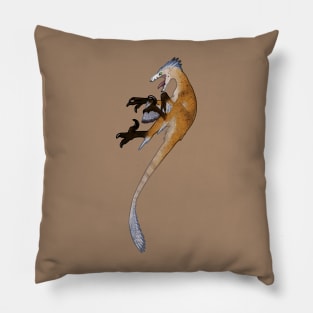 Velociraptor (White) Pillow