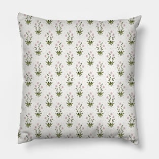 Floral pattern with small daisies and polka dots Pillow