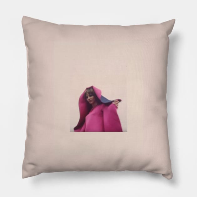 1960s Retro Fashion Runway Pillow by OpsimathArt