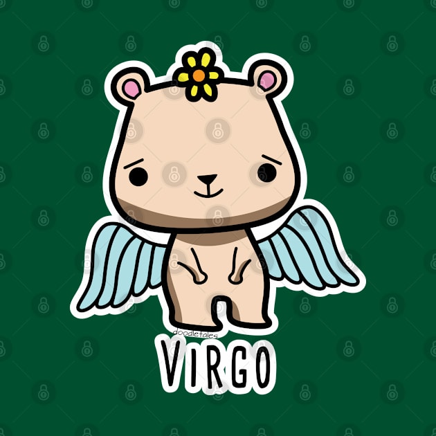 Virgo zodiac teddy bear by doodletales