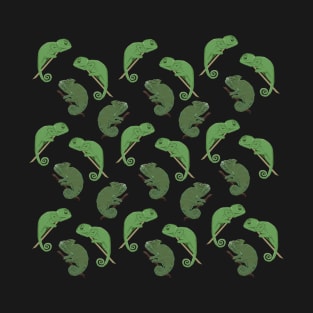 Chameleons Lizards Art T-Shirt