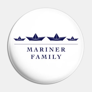 Mariner Family (Seafarer / Paper Boat / Paper Ship / Navy) Pin