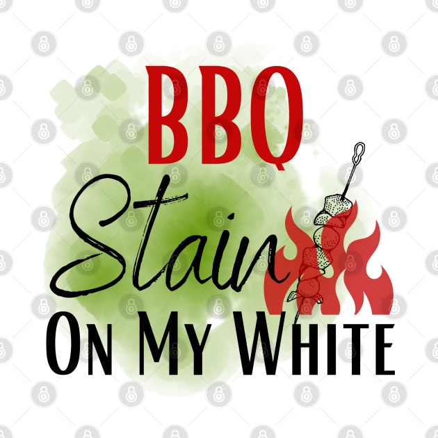 Barbecue stain on my white, bbq stain, grilling by Maroon55