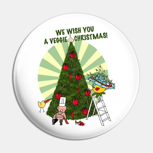 Veggie Christmas Pin by AdrianaStore