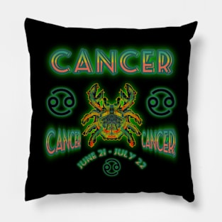 Cancer 2a Black Pillow