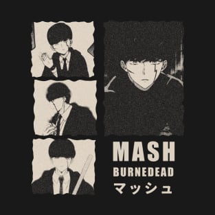 Mash Burnedead Gloomy Halftone Fanart Design T-Shirt