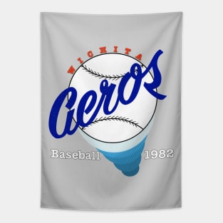 Defunct Wichita Aeros Baseball 1982 Tapestry