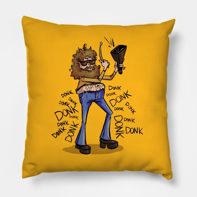 More Cowbell Pillow by obillwon