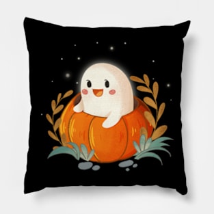 Pumpkin Ghost Pillow