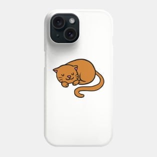 Resting Brown Cat Phone Case