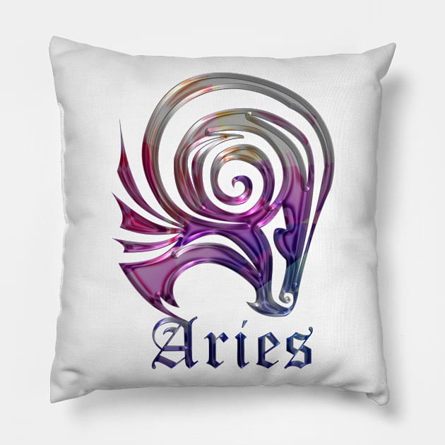 zodiac aries Pillow by INDONESIA68