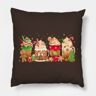 Gingerbread Christmas Latte | Coffee Lover Pillow