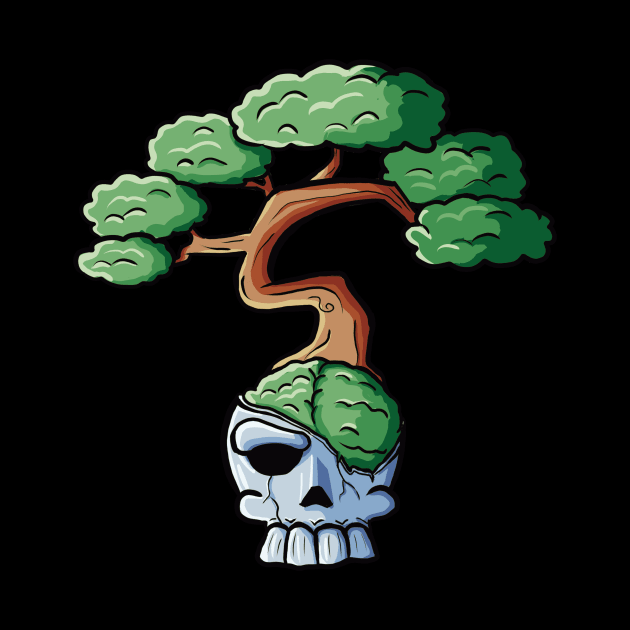 Bonsai skull by Vicarte