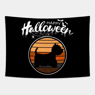 Funny Happy Halloween Beautiful Westie Men Women Kids Gift Tapestry