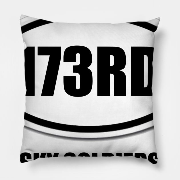 173RD Airborne Oval V.2 Pillow by thomtran