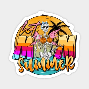 "Hot Mom Summer" Skeleton Magnet