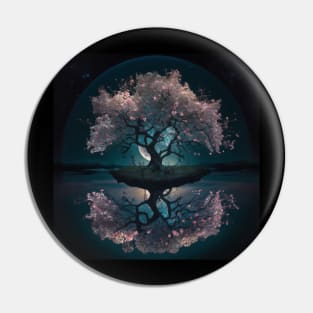 Tree of Life - Reflecting Cherry Blossom Pin