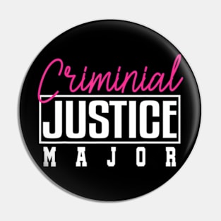 Criminal Justice Major College Pin