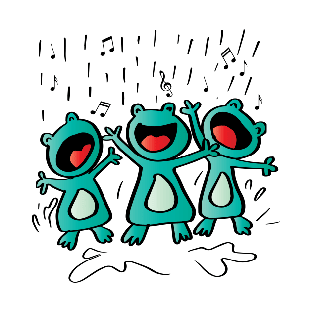 Singing Cartoon Frog by Handini _Atmodiwiryo