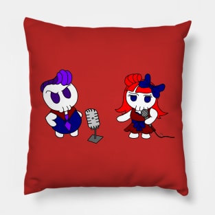 Rockabilly dark kawaii Pillow