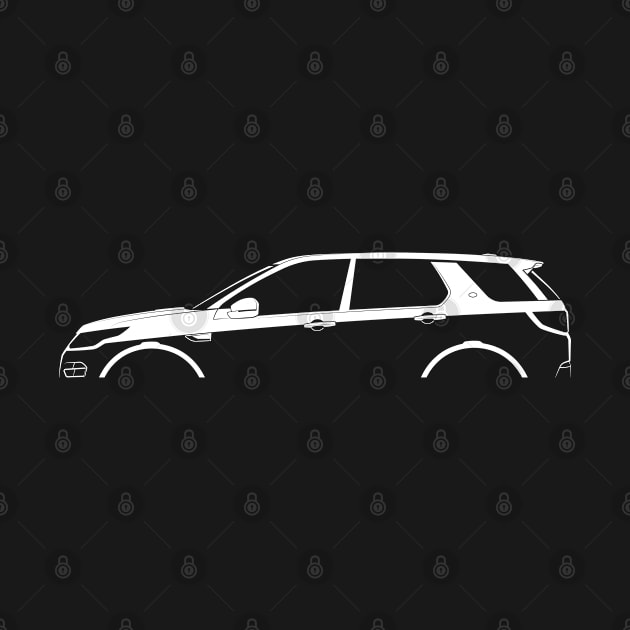 Land Rover Discovery Sport Silhouette by Car-Silhouettes