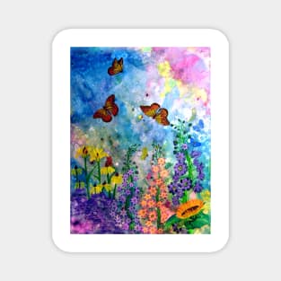 Butterfly Garden (rectangle) Magnet