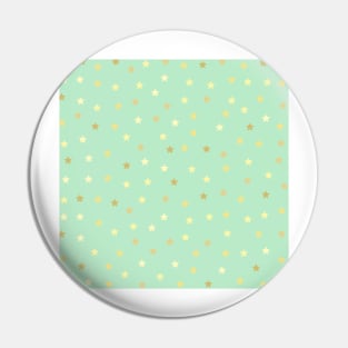 Golden Stars Pastel Pattern Pin